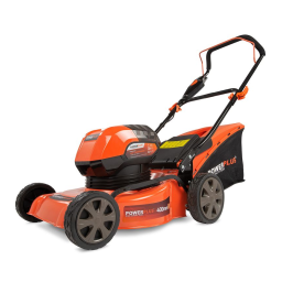 Powerplus POWDPG7565 LAWNMOWER 2X 40V LI 400MM (NO ACCU) Manuel utilisateur | Fixfr