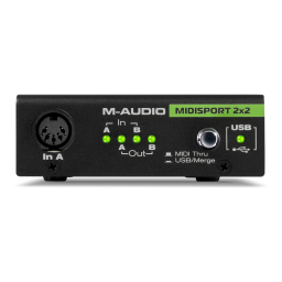 M-Audio 2x2 Merger MIDI : Chat IA & Téléchargement PDF | Fixfr
