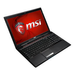 MSI GP60 Leopard Pro (GTX 950M) LAPTOP Manuel du propriétaire | Fixfr