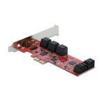 DeLOCK 89384 PCI Express x2 Card &gt; 10 x internal SATA 6 Gb/s - Low Profile Form Factor Fiche technique