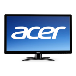 Acer G206HL Monitor Manuel utilisateur | Fixfr