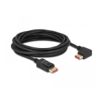 DeLOCK 87049 DisplayPort cable male straight to male 90&deg; left angled 8K 60 Hz 5 m Fiche technique