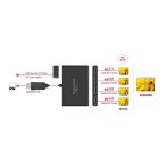 DeLOCK 87794 DisplayPort 1.4 Splitter 1 x DisplayPort in to 4 x DisplayPort out Fiche technique