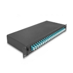 DeLOCK 43389 19&Prime; Fibre Patch Panel 24 port LC Duplex aqua Fiche technique