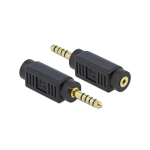 DeLOCK 66740 Headset Adapter 1 x 3.5 mm 4 pin Stereo jack female to 2 x 3.5 mm 3 pin Stereo jack male (CTIA) Fiche technique