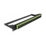 DeLOCK 43385 19&Prime; Fibre Patch Panel 24 port SC Simplex limegreen Fiche technique