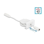 DeLOCK 81376 Easy 45 Module Power Retractable Cable DC 5.5 x 2.1 mm female / female white Fiche technique