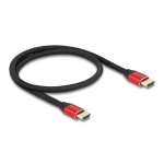 DeLOCK 85772 Ultra High Speed HDMI Cable 48 Gbps 8K 60 Hz red 0.5 m certified Fiche technique