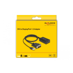 DeLOCK 63189 Adapter DVI male to DisplayPort 1.2 female black 4K Fiche technique