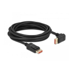 DeLOCK 87057 DisplayPort cable male straight to male 90&deg; upwards angled 8K 60 Hz 5 m Fiche technique