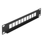 DeLOCK 66676 10&Prime; Keystone Patch Panel 10 port black  Fiche technique