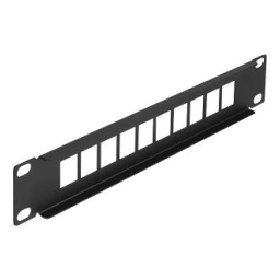 DeLOCK 66676 10″ Keystone Patch Panel 10 port black  Fiche technique | Fixfr