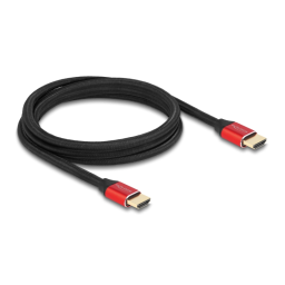 DeLOCK 85774 Ultra High Speed HDMI Cable 48 Gbps 8K 60 Hz red 2 m certified Fiche technique | Fixfr