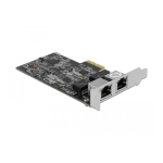 DeLOCK 89530 PCI Express x2 Card to 2 x RJ45 2.5 Gigabit LAN RTL8125 Fiche technique