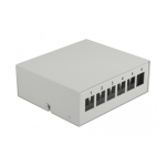 DeLOCK 66782 10&Prime; Fiber Optic Patch Panel 12 Port SC Simplex green 1U grey Fiche technique