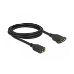 DeLOCK 87101 DisplayPort 1.2 cable female to female panel-mount 4K 60 Hz 2 m Fiche technique