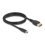 DeLOCK 86038 Bidirectional USB Type-C&trade; to DisplayPort Cable (DP Alt Mode) 8K 60 Hz 1 m DP 8K certified Fiche technique