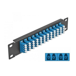 DeLOCK 43392 19″ Fibre Patch Panel 24 port SC Duplex blue Fiche technique | Fixfr