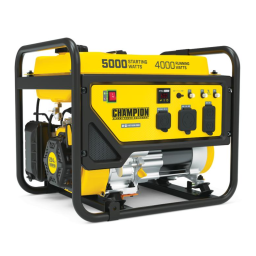 Champion Power Equipment 100479 3500-Watt Dual Fuel Generator Manuel utilisateur | Fixfr