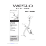 Weslo Easy Bike WLIVEX 30017.0: Chat IA &amp; PDF