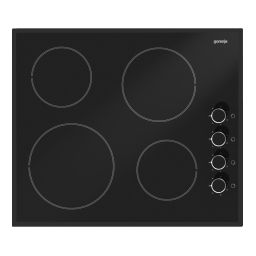 Gorenje SVK667S Table de cuisson vitrocéramique EC610SC Une information important | Fixfr
