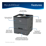 Brother HL-L6200DW(T) Monochrome Laser Printer Guide de r&eacute;f&eacute;rence