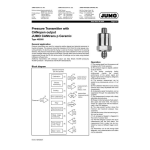 JUMO CANtrans p Pressure Transmitter Fiche technique