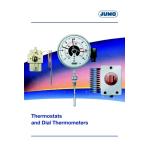 JUMO 60.8425 Contact dial thermometer Fiche technique