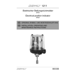 Gemu 1211 Electrical position indicator ATEX Fiche technique