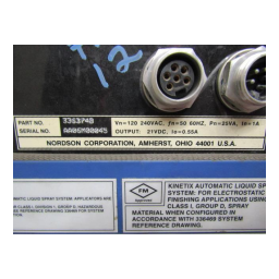 Nordson Kinetix® Automatic Gun Power Supply Manuel du propriétaire | Fixfr
