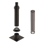 Ubbink 0121091 CLV Kit Passage Toiture Toit Pente Inox Noire PP/Galva 110/160 Mode d'emploi