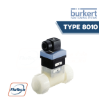 Burkert 8010 Inline Paddle Wheel Flow Switch Fiche technique