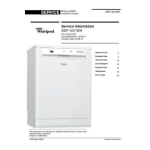 Whirlpool ADP 400 WH Dishwasher Manuel utilisateur