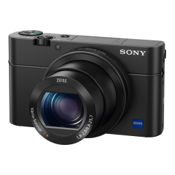 Sony CYBER-SHOT DSC-RX100M4 Manuel du propriétaire | Fixfr