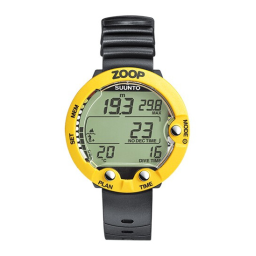 Suunto Zoop Manuel utilisateur | Fixfr