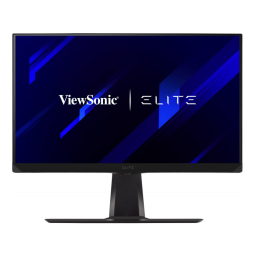 ViewSonic XG271QG MONITOR Mode d'emploi | Fixfr