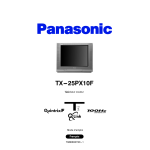 Panasonic TX25PX10F Operating instrustions