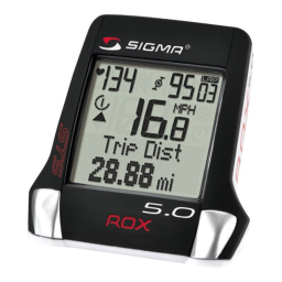 Sigma ROX 6.0 Manuel utilisateur | Fixfr