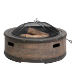 Sun Joe SJFP35-STN-BRL 35-in. Cast Stone Base, Wood Burning Fire Pit Manuel du propri&eacute;taire