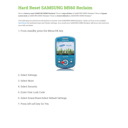 Samsung SPH-M560B Manuel utilisateur | Fixfr