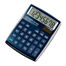 Citizen CDC-80BK calculator Fiche technique | Fixfr