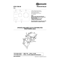 Bauknecht ETII 5740 IN Hob Manuel utilisateur | Fixfr