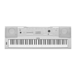 Yamaha DGX-220 Manuel utilisateur | Fixfr