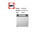 Whirlpool ADG 6245 FD Dishwasher Manuel utilisateur