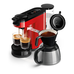 SENSEO® HD6592/01 SENSEO® Switch Machine à café à dosettes et filtre Manuel utilisateur | Fixfr