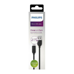 Philips DLC2416U/10 Câble USB > micro-USB Manuel utilisateur | Fixfr