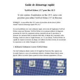 Apple TECHTOOL DELUXE 2.5.7 Manuel du propriétaire | Fixfr