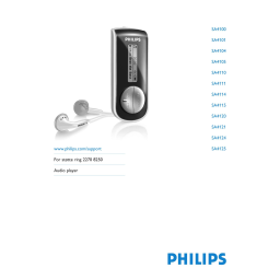 Philips SA4120/02 Baladeur audio à mémoire flash Manuel utilisateur | Fixfr