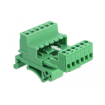 DeLOCK 66078 Terminal Block Set for DIN Rail 2 pin Fiche technique