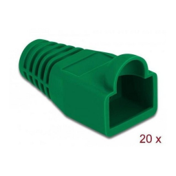 DeLOCK 86726 Strain relief for RJ45 plug green 20 pieces Fiche technique | Fixfr